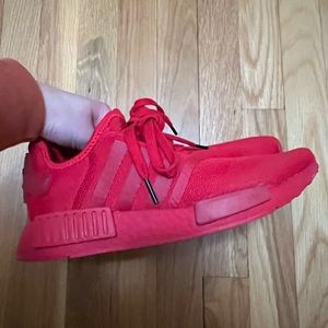 Adidas NMDs - size 7.5 red + black